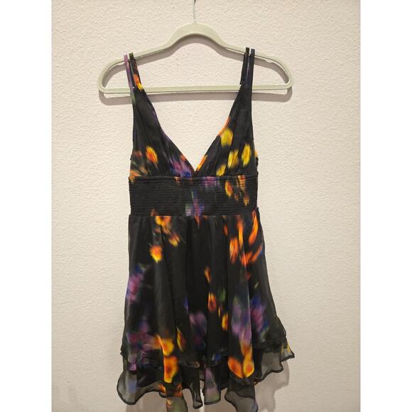 Urban Outfitters Women's Asymmetrical Babydoll Top Multicolor Size S - Picture 1 of 12